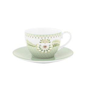 Cup&saucer - Lilly Lotus Green